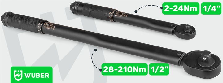 KLUCZ DYNAMOMETRYCZNY 1/4" 2-24NM ETUI Z BLOKADĄ CERTYFIKAT KALIBRACJI CR-V