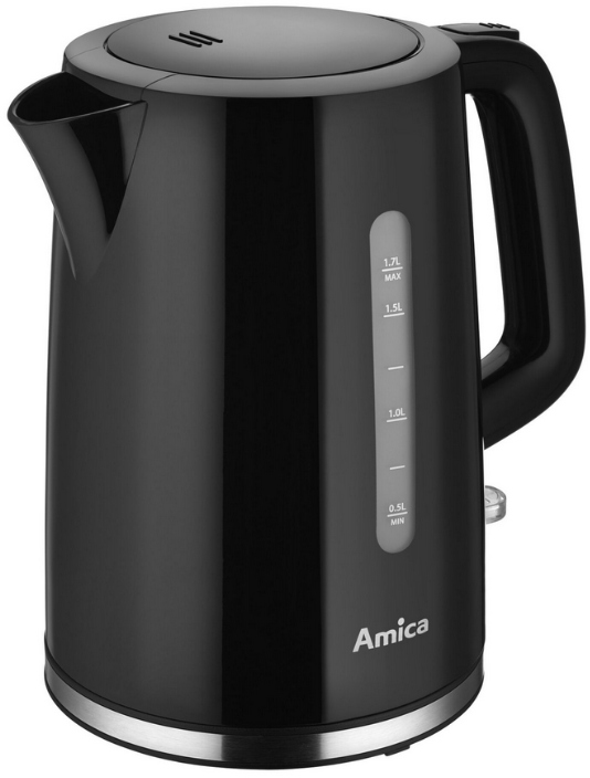 AMICA CZAJNIK ELEKTRYCZNY KF1014 CZARNY 1,7L 2200W