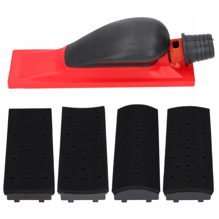 ŚCIERNICA RĘCZNA Z ODCIĄGIEM 70mm x 200mm + WYMIENNE BLOKI PODKŁADKI 4szt