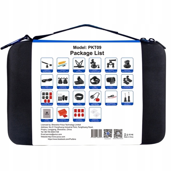 MEGA ZESTAW 53w1 AKCESORIA DO KAMERY GOPRO HERO 12 11 10 9 8 7 6 INSTA DJI