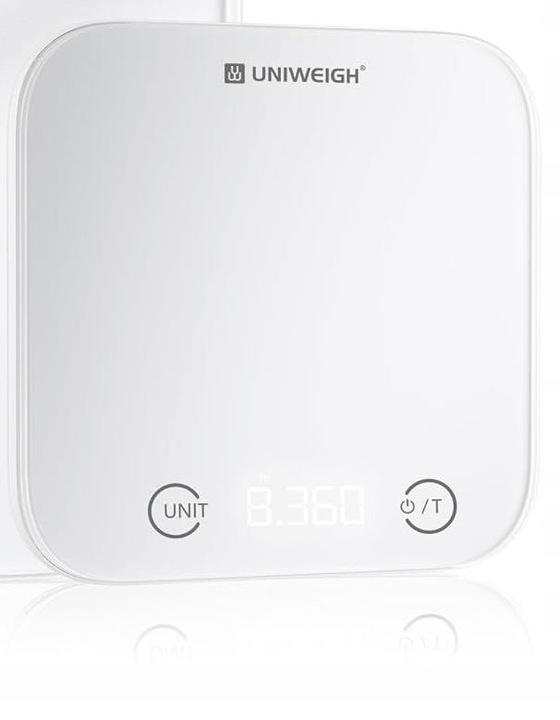 Waga kuchenna szklana UNIWEIGH UNI-EK012B 5KG PREMIUM LED