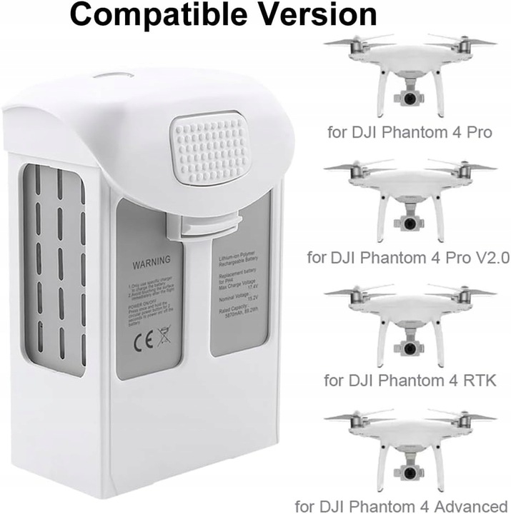 5870mAh Bateria do drona DJI Phantom 4/4 Advanced/4 Pro/4 Pro V2.0/4 RTK