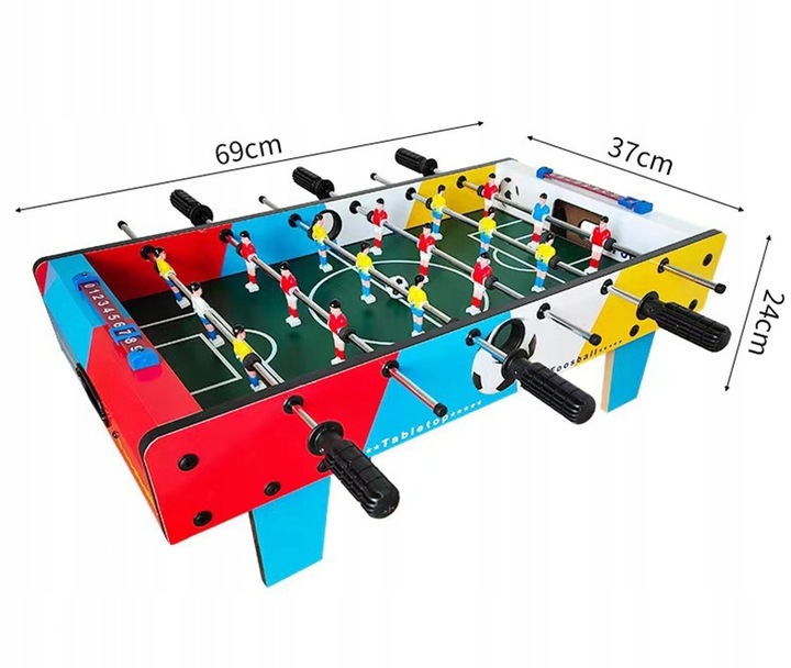 PIŁKARZYKI STOŁOWE DREWNIANE PIŁKA NOŻNA Stół DO GRY ZESTAW GRA XXXL