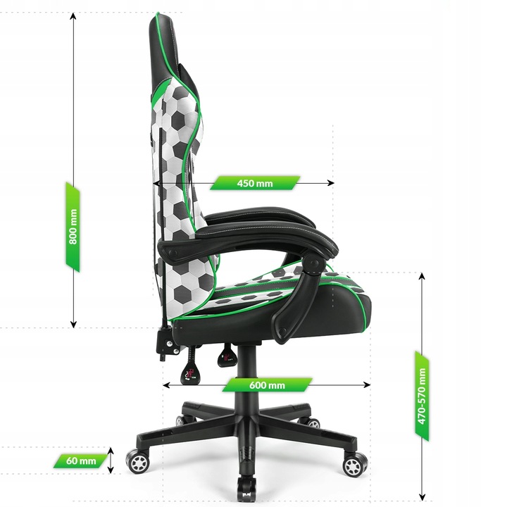 FOTEL GAMINGOWY DLA GRACZA BIUROWY HELL'S