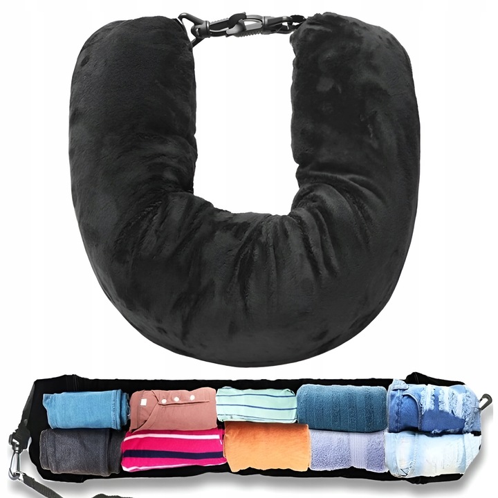 PODUSZKA PODRÓŻNA NA UBRANIA ROGAL DO SAMOLOTU + OPASKA + ZATYCZKI GRATIS