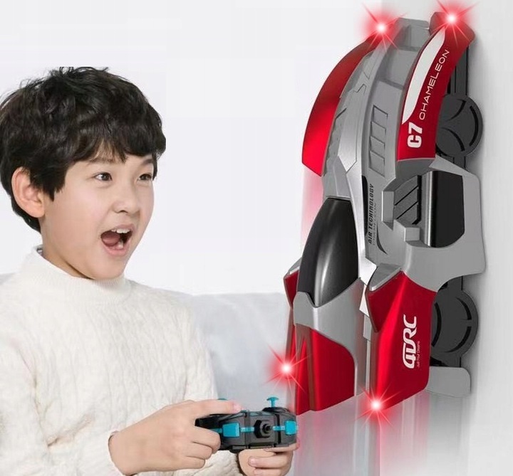 Samochód Auto Zdalnie Sterowane JEŻDŻĄCY po Scianach Suficie Spiderman 360