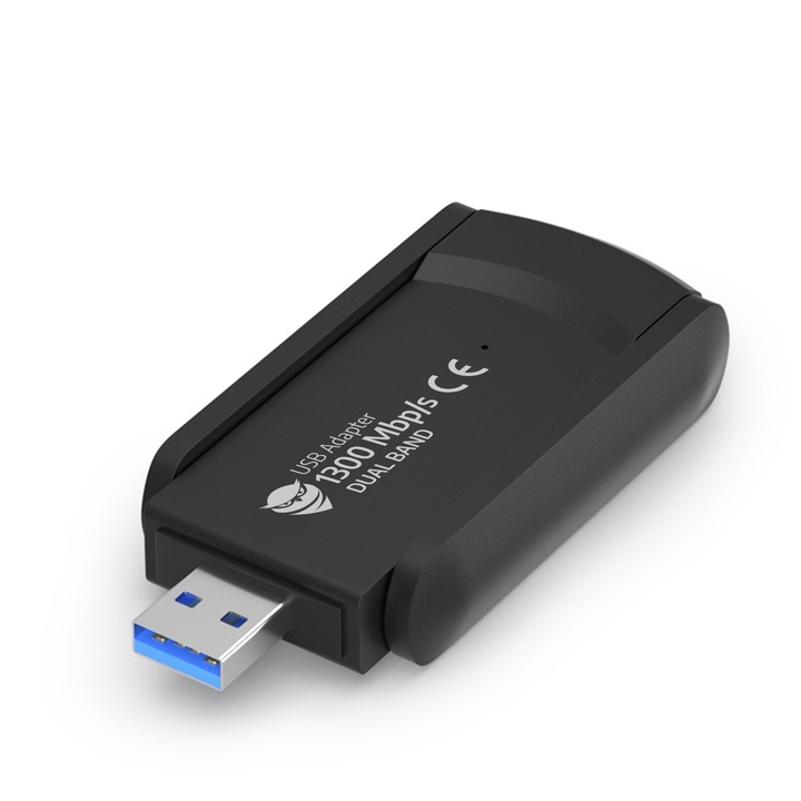 1300Mbps ZEWNĘTRZNA Karta Sieciowa WI-FI Adapter USB 3.0 DUAL 2 Anteny 5GHz