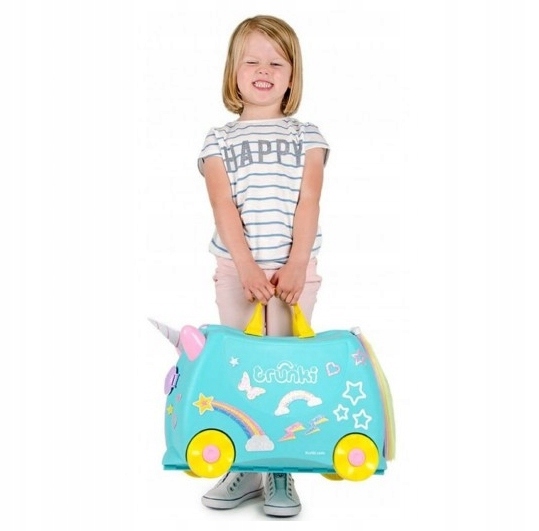 Trunki Jeżdżąca walizeczka Trunki - Jednorożec Una + naklejki