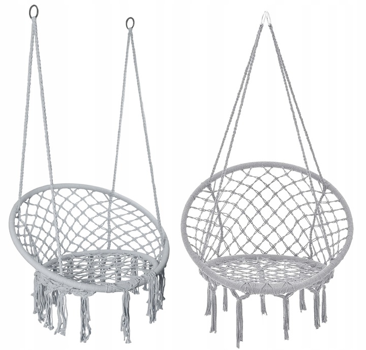 HUŚTAWKA BOCIANIE GNIAZDO Ogrodowa Szara xxl