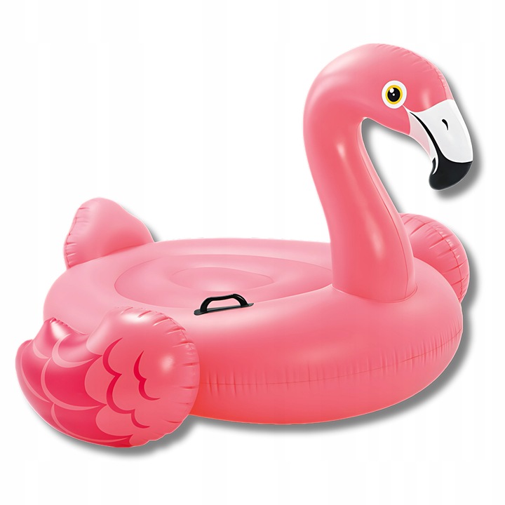 DMUCHANY MATERAC FLAMING Z UCHWYTAMI INTEX 57558 DUŻY XXL do wody pływania