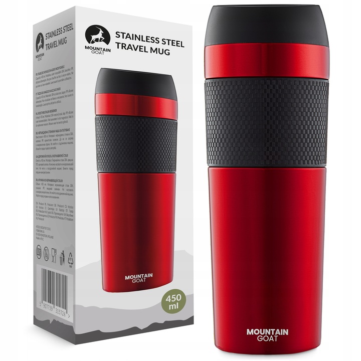 KUBEK TERMICZNY TERMOS GORĄCE NAPOJE DO 12H-24H KAWA HERBATA SZCZELNY 400ml