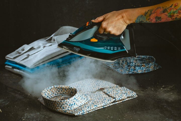 ŻELAZKO PAROWE CERAMICZNE SAMOCZYSZCZĄCE MOC 3000W STRAŻAK ANTI-CALC|DRIP