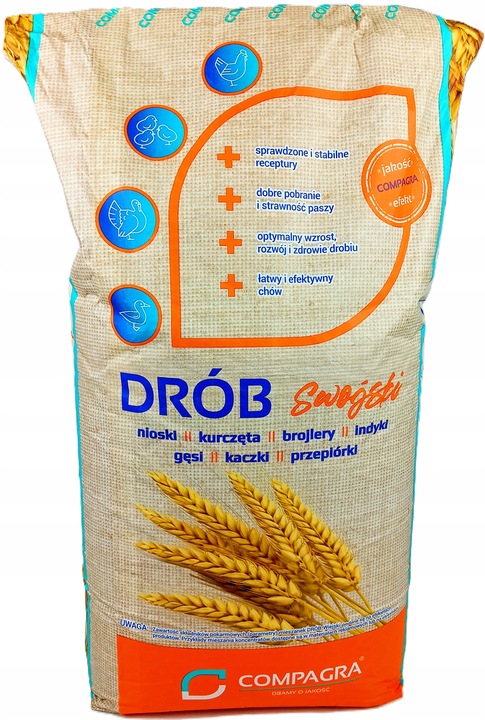 PASZA DLA KUR NIOSEK 25 KG KRUSZONKA MIESZANKA KARMA DLA DROBIU Z ALGAMI