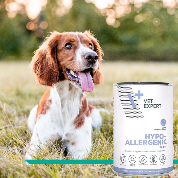 ZESTAW VET EXPERT HYPOALLERGENIC mokra karma weterynaryjna dla psa 6x400g