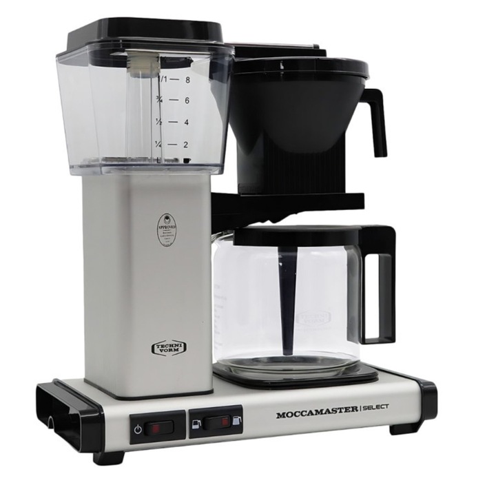 Ekspres przelewowy do kawy Moccamaster Select KBG 741 1,25l Srebrny Matowy
