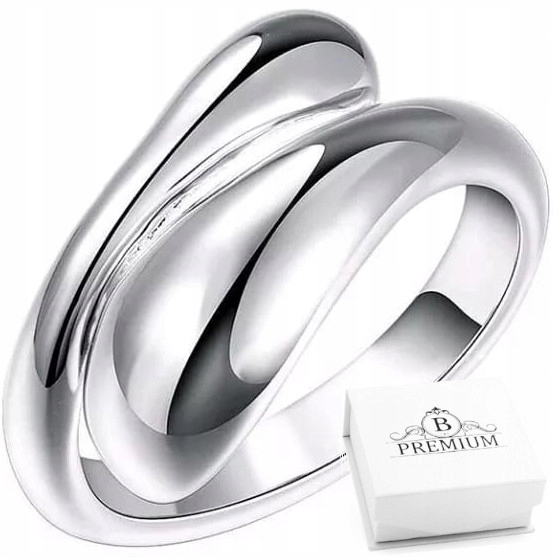 Srebrny Pierścionek Srebro 925 Szeroki Regulowany