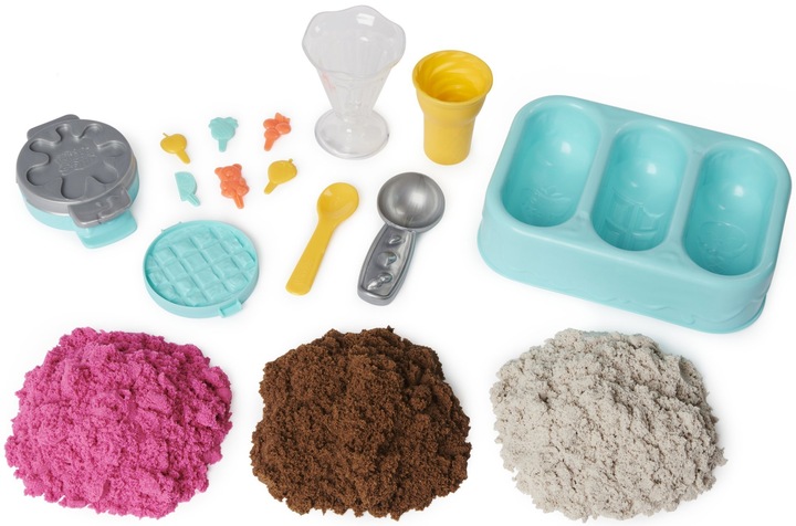 KINETIC SAND LODOWE PRZYSMAKI LODZIARNIA PACHNĄCY 3 KOLORY ZAPACHOWE