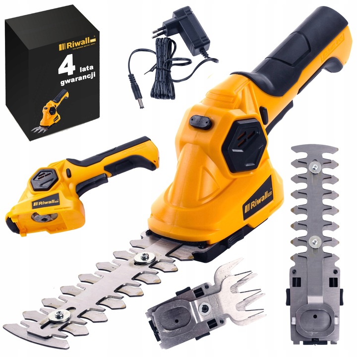 Akumulatorowe Nożyce Do Trawy Krzewów 2w1 Sekator Przycinarka Lekkie FIFNE