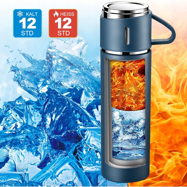 Termos Kubek Termiczny 500ml Na Gorące Napoje 12H Stal Nierdzewna 304