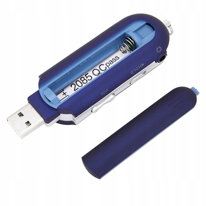 ODTWARZACZ MP3 USB PENDRIVE RADIO FM NIEBIESKI