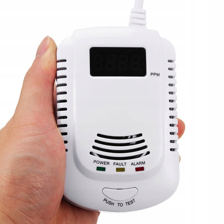 CERTYFIKOWANY CZUJNIK CZADU GAZU TLENKU WĘGLA JKD-808COM PPM CE