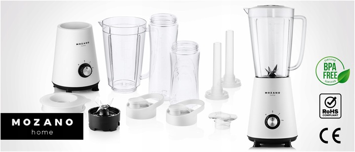 BLENDER KIELICHOWY DO KOKTAJLI SMOOTHIE 2 WKŁADY CHŁODZĄCE + 2 BUTELKI 3w1