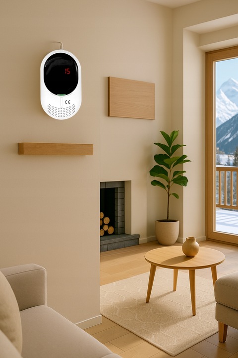 Czujnik Czadu Gazu Ziemnego Detektor Tlenku Węgla CERTYFIKOWANY 85dB LCD