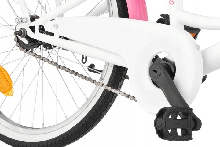 Rower dziecięcy INDIANA Moena 20 cali dla dziewczynki Biały