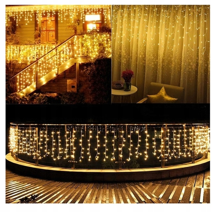 SOPLE LED 510 LAMPKI BIAŁE CIEPŁE 25M ZEWNĘTRZNE IP44