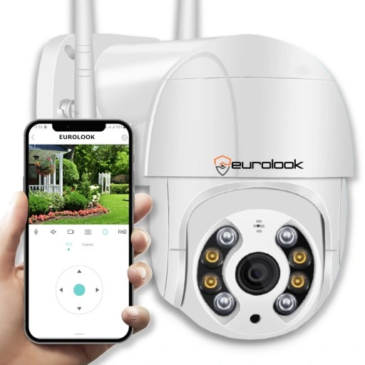 Kamera Zewnętrzna Obrotowa IP WiFi 2MP Full HD ZOOM 2MPx 1920 x 1080P BIAŁA