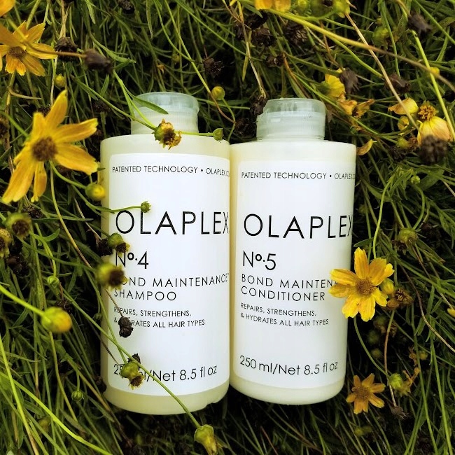 OLAPLEX NO. 4 SZAMPON NO. 5 ODŻYWKA ZESTAW ODBUDOWUJĄCY WŁOSY