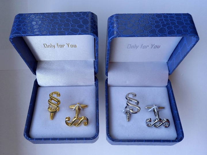 Srebrne spinki do mankietów Paragrafy dla Prawnika Sędziego Adwokata +Etui