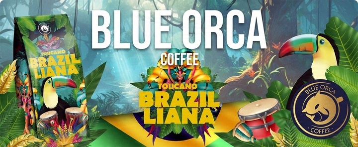 Kawa ziarnista 1kg x2 Bossa Nova + Toucano 100% Arabica +GRATIS