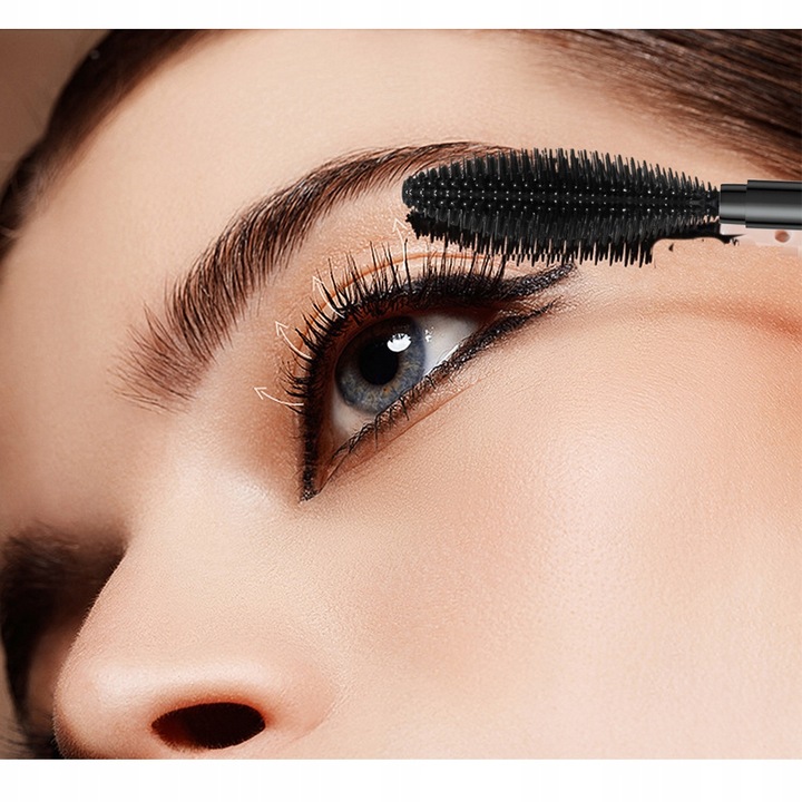 2 W 1 Tusz Do Rzęs 4D Mascara Pogrubiająco Wydłużający Czarny
