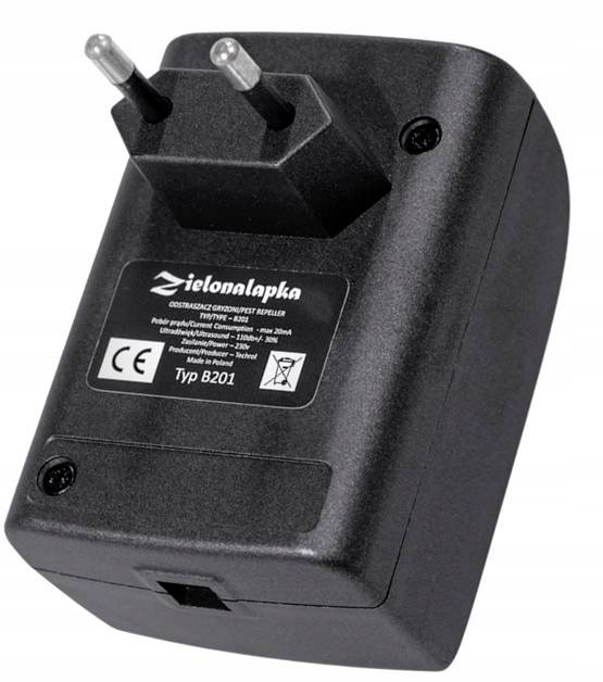 Odstraszacz domowy 230V przeciw insektom i gryzoniom, zmienna częstotliwość