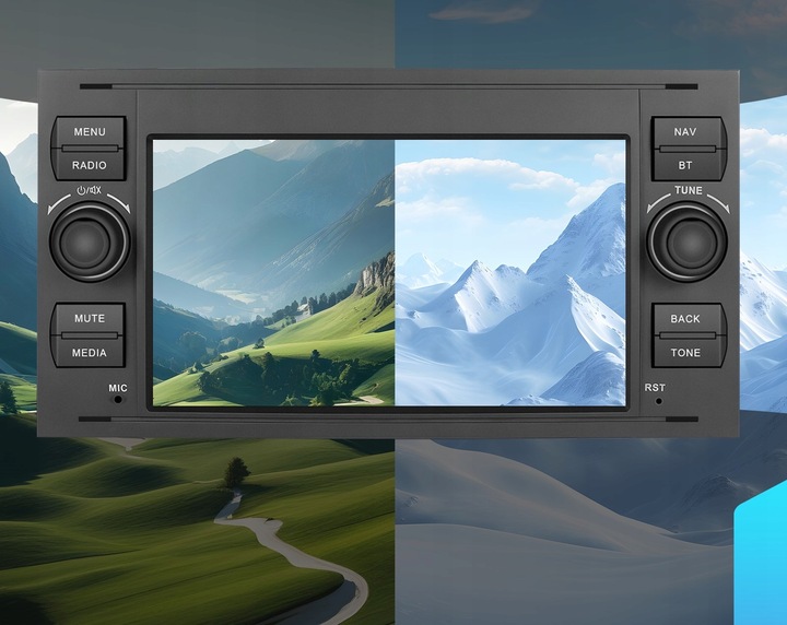 RADIO SAMOCHODOWE do FORD KUGA S-MAX C-MAX CARPLAY 4GB RDS GPS WIFI ANDROID