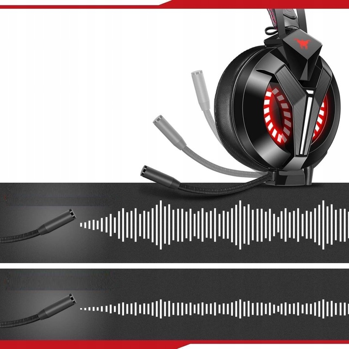 SŁUCHAWKI GAMINGOWE M180PRO do PC PS4 XBOX LED