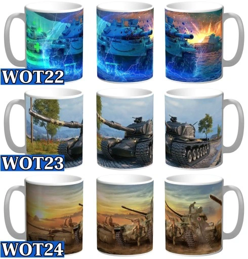 Kubek World of Tanks War Thunder + IMIĘ i KARTONIK