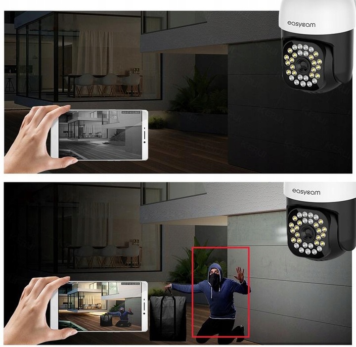 Kamera zewnętrzna obrotowa IP WiFi Tuya 4MPx 4x zoom