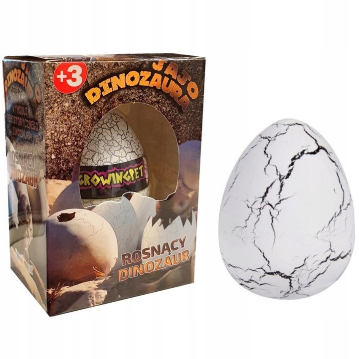 5x JAJO jajko dinozaura wykluwający rosnący DINOZAUR DUŻE NA PREZENT