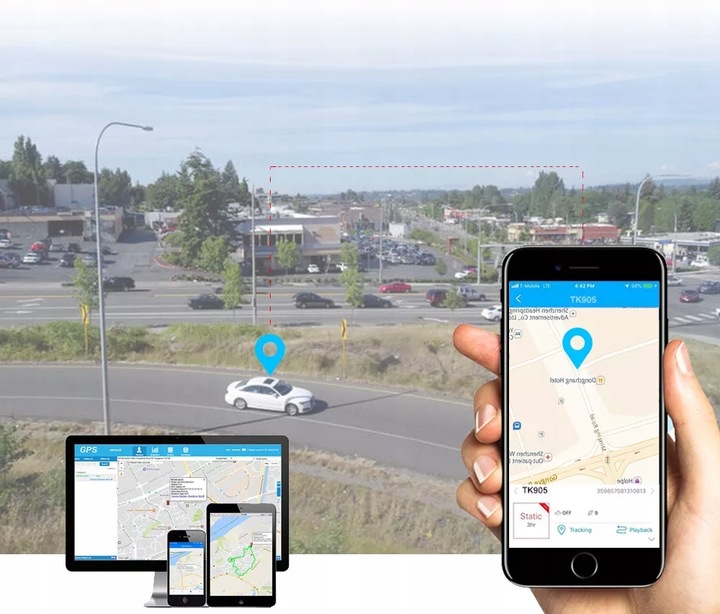 LOKALIZATOR GPS GT07A 10000mAh 120 DNI MAGNES PODSŁUCH APP BEZ ABONAMENTU