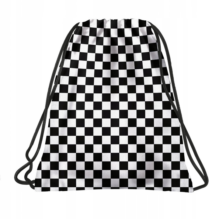 ZESTAW 3 el. Plecak szkolny młodzieżowy BackUP 26 L kratka, SZACHOWNICA