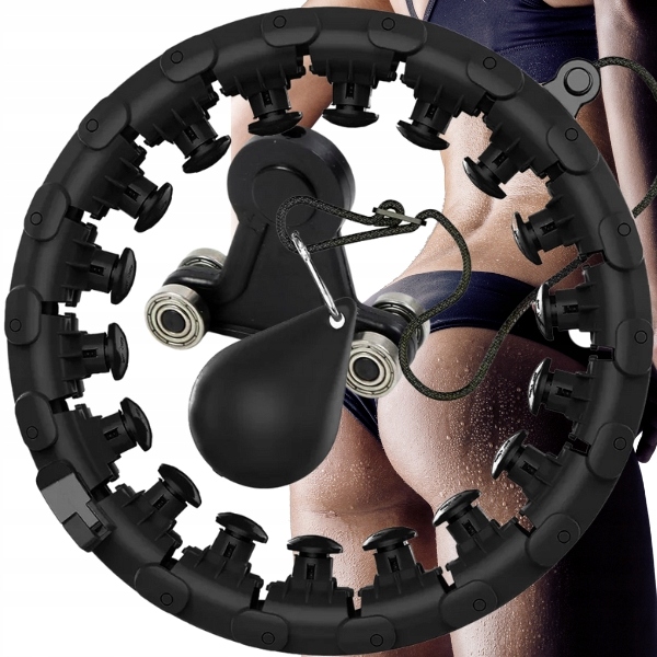 HULA HOP ODCHUDZAJĄCE Z OBCIĄŻENIEM OBCIĄŻNIKIEM SMART WYPUSTAKAMI HULAHOP