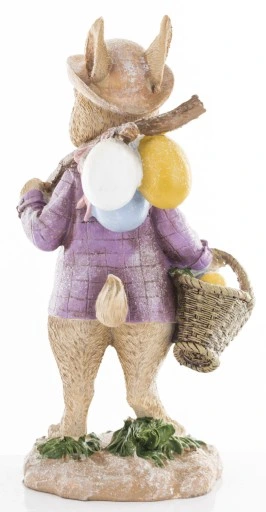 FIGURKA - WIELKANOCNY ZAJĄC KRÓLIK Z PISANKAMI II