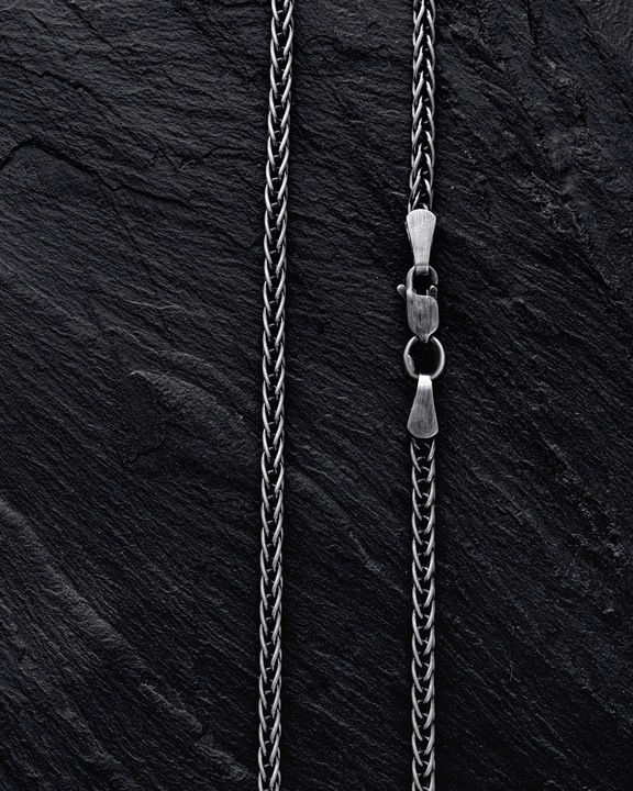 Srebrny łańcuszek - splot SPIGA 55