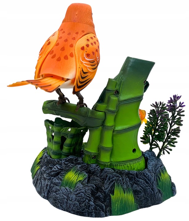 Ruchome ptaszki śpiewające pojemnik na biurko przybory figurka interakrywna