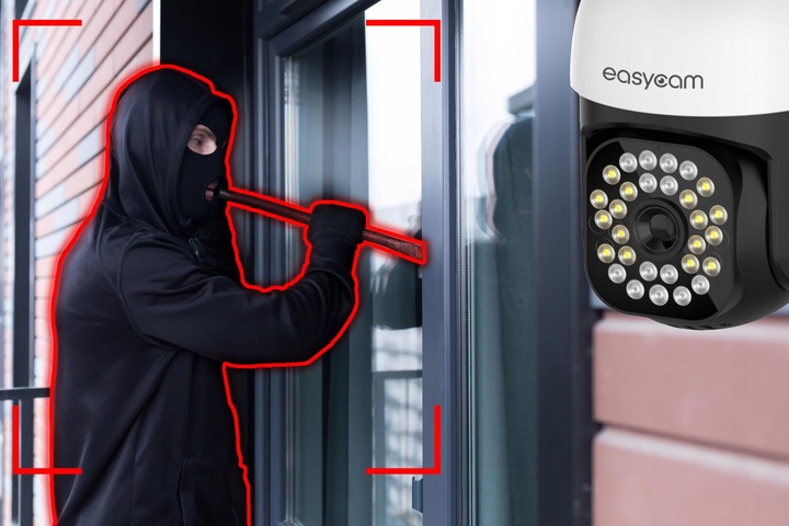 Kamera zewnętrzna obrotowa IP WiFi Tuya 4MPx 4x zoom