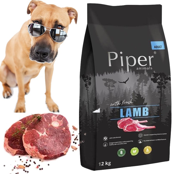 PIPER FRESH LAMB 12kg ŚWIEŻA JAGNIĘCINA SUCHA KARMA DLA PSA BEZ ZBÓŻ