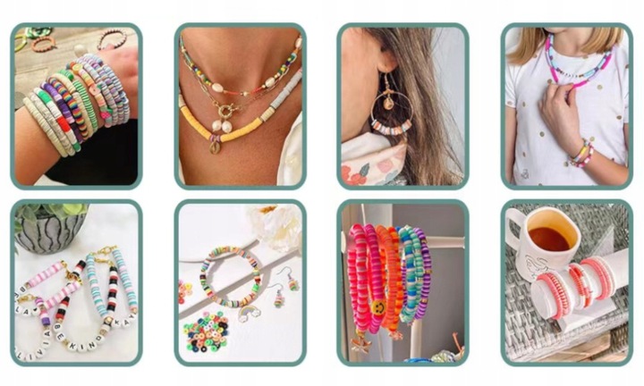 ZESTAW KORALIKÓW DO ROBIENIA BRANSOLETEK BIŻUTERII ZAWIESZKI SERDUSZKA