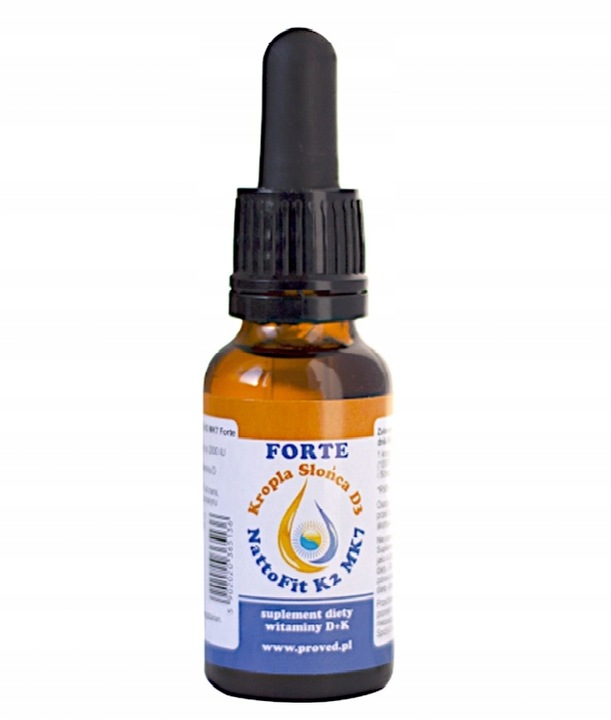PROVED KROPLA SŁOŃCA D3+NATTOFIT K2 MK7 FORTE 20 ml